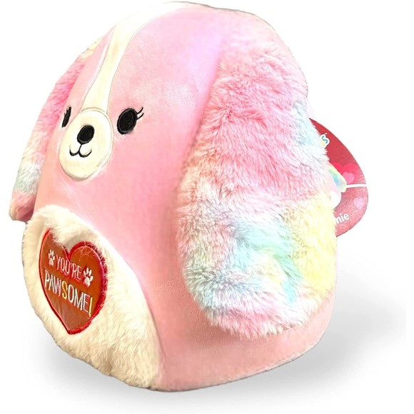 2023 Squishmallow Beemie the Pink Dog 12' Inch Valentine's Plush Stuffed Animal - Picture 2 of 3